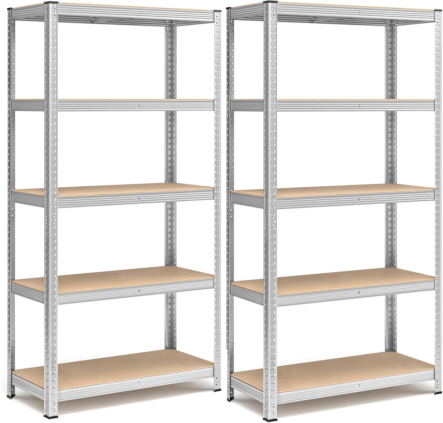 SONGMICS Schwerlastregal, 2er Set, 90 x 40 x 180 cm