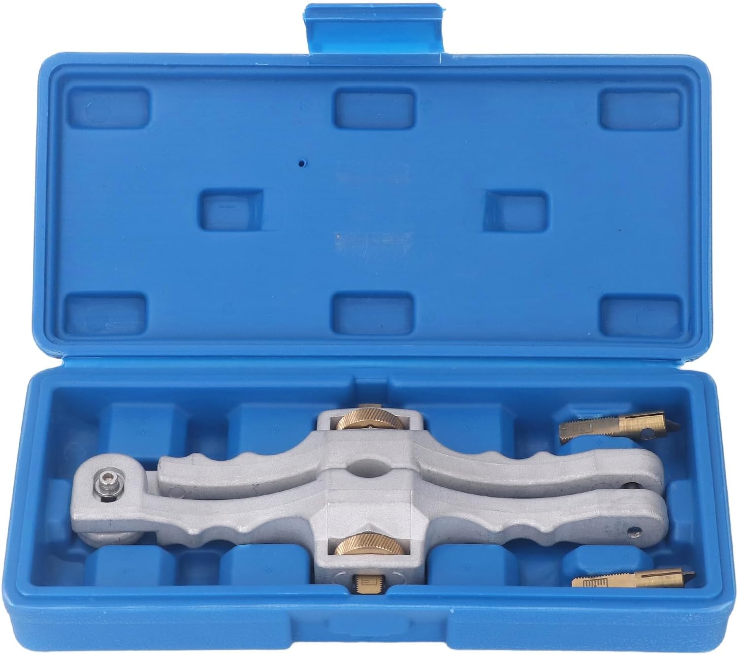 Panzerfaser -Kabel -Stripping -Werkzeug, einstellbare Tiefe 10 bis 25 mm, Aluminium -Legierungsschneider für PVC -PE -Stahlpanzer, umfasst 2 Cutters -Aufbewahrungsboxen