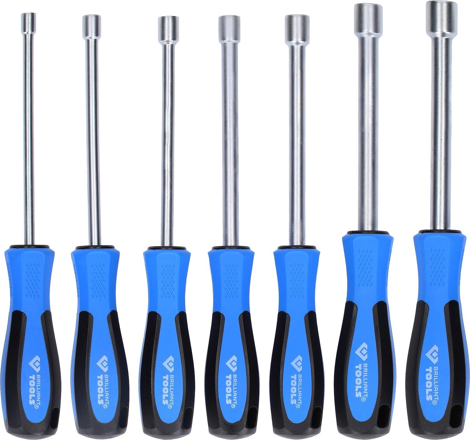 BRILLIANT TOOLS BT031070 Stecknuss-Schraubendreher-Satz, 7-tlg. M5-M12 [Powered by KS TOOLS]