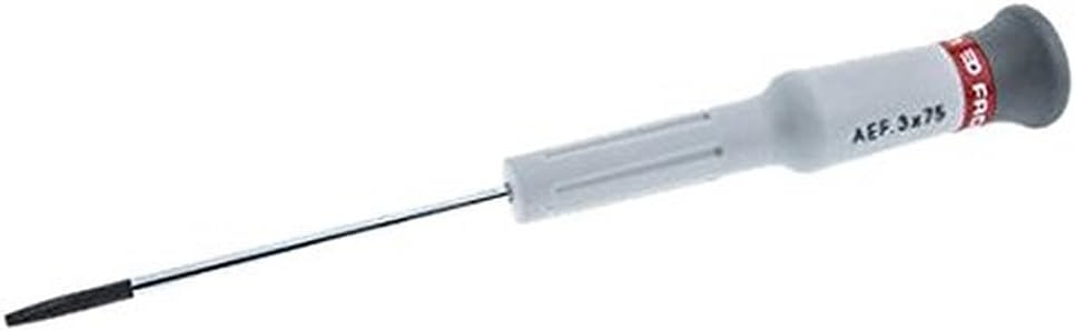 FACOM Schraubendreher Micro-Tech mit drehbarem Kopf, Schlitz 3,0 x 75 mm, 1 Stück, AEF.3X75