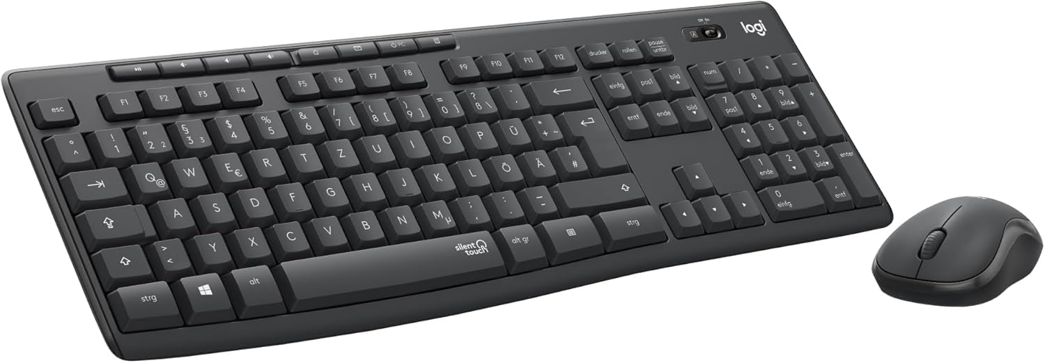 Logitech MK270 Kabelloses Set mit Tastatur und Maus für Windows