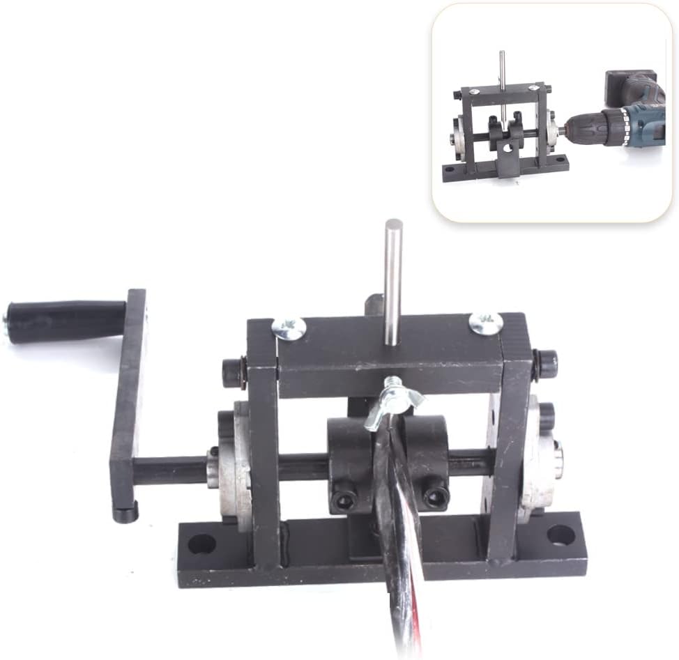 1 Messer Abisolierzange, Manuelle Kabelschälmaschine Bohrer Anschließbar, Kupferschrott Kabelschälmaschine Schrottkabel-Abziehmaschinen für 1-30 mm (1)