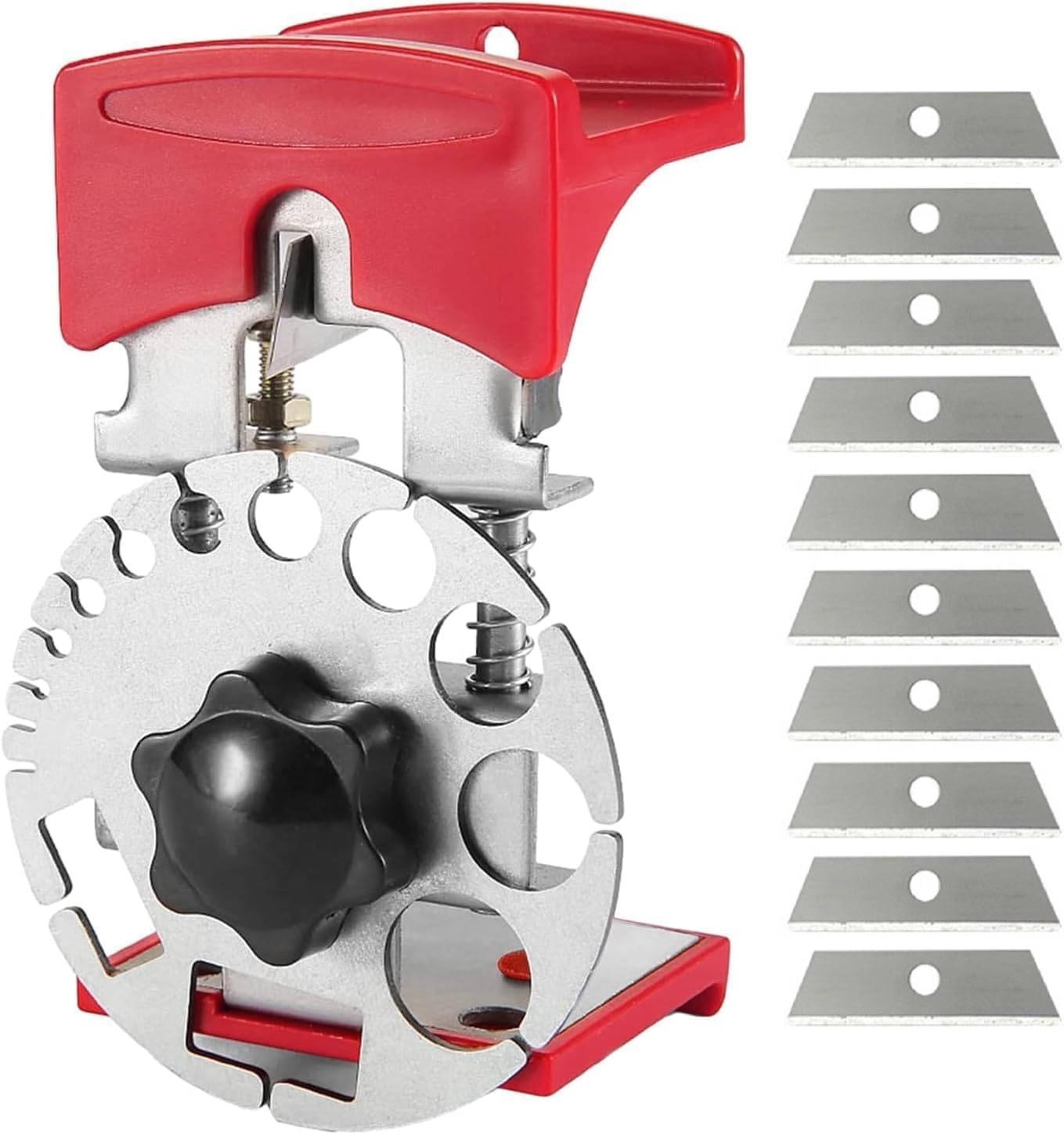 Kabelschälmaschine,Abisolierwerkzeug, Hand-Kupferdraht-Abisoliermaschine Kabel Abisolierwerkzeug,Kabelabisoliermaschine mit Abnehmbarem Griff, Abisoliermaschine von KabelabfäLlen 10 Klingen