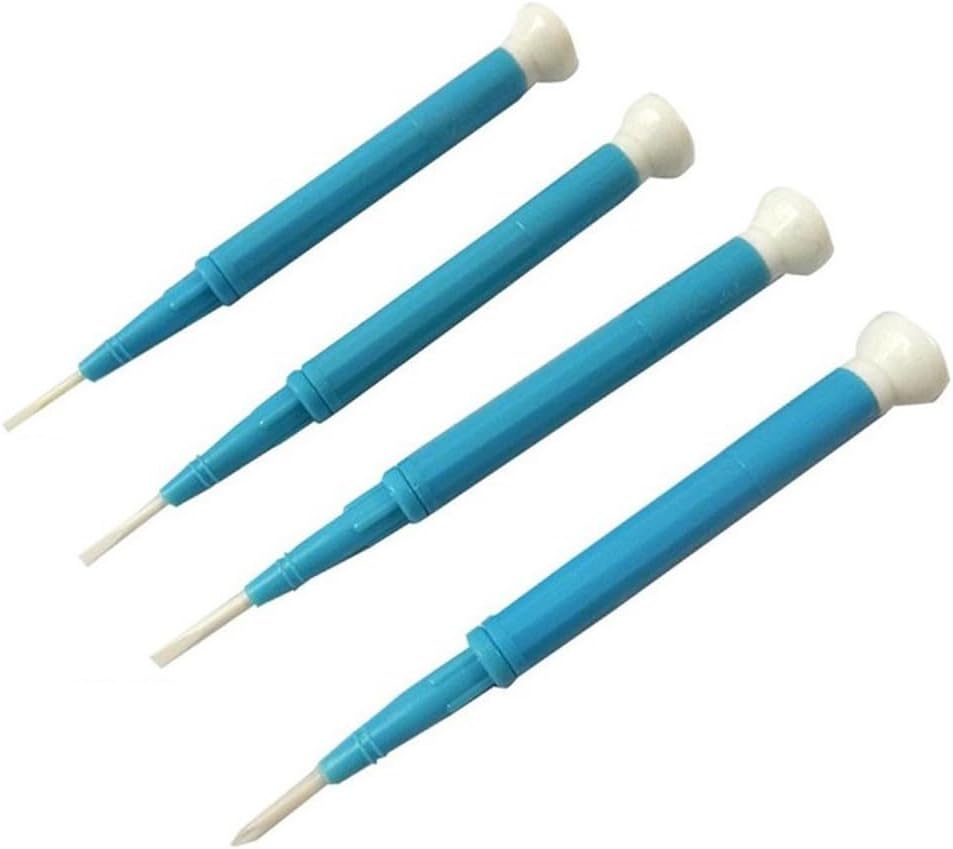 Keramik Schraubendreher Nicht Leitend Isolierend für Hochfrequenzkreiseinstellungen Abgleichschraubendreher Elektronische Bauteile Reparatur CD-15/20/25/100(4pcs)