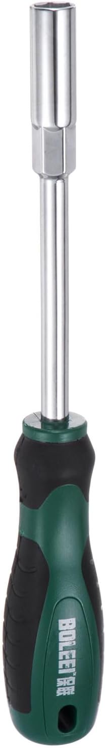 QUARKZMAN Metrischer Mutternschlüssel 10mm CR-V Nicht-magnetische Spitze Hohlschäfte Sechskant-Schraubendreher mit rutschfestem Griff