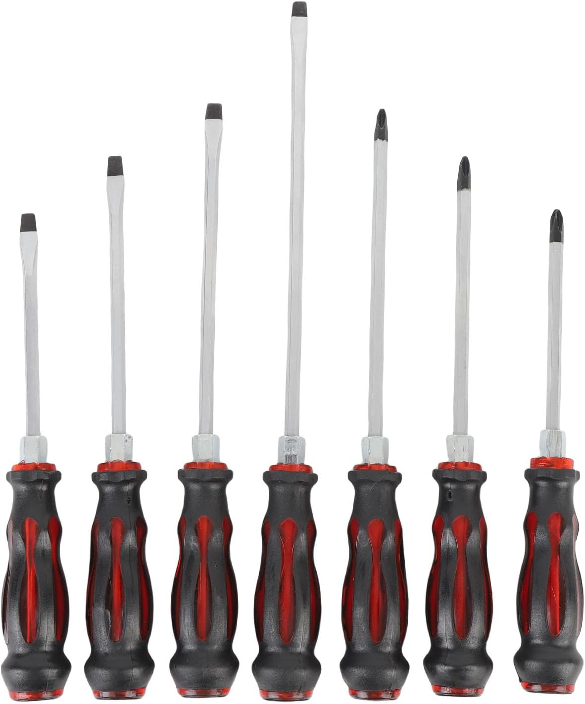 7-teiliges Magnetisches Schraubendreher-Set aus Stahl mit Ergonomischem Griff, Schraubendreher-Werkzeug-Set für die Reparatur von Autos und Anderen Komponenten, Magnetisches, Magnetischer,