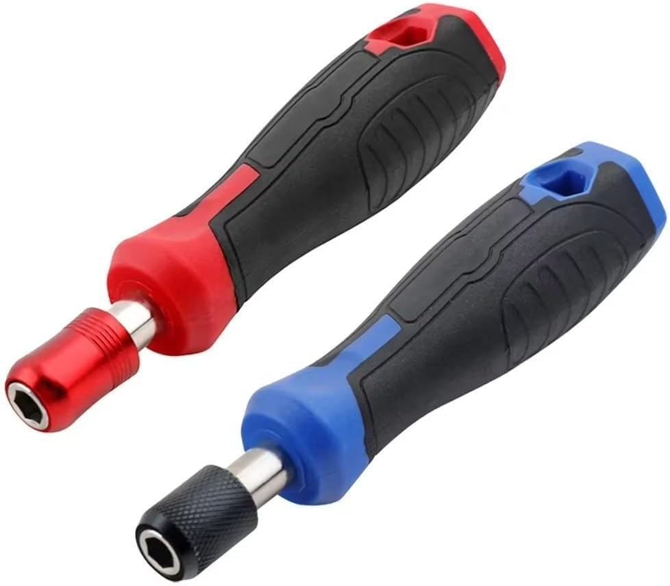 Schraubendreher-Bit-Griffe, 6,3 mm, 2 Schraubendreherhalter für 1/4-Zoll-Sechskantschaft-Bits, manuelle Werkzeuggriffe für Präzisionsarbeiten (2 Stück)