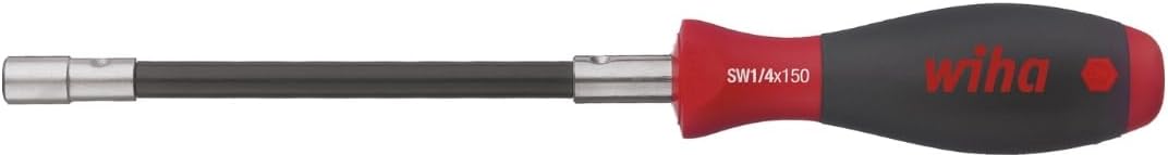 Wiha Schraubendreher mit Bithalter SoftFinish® Klemmung über Sprengring flexibler Schaft, 1/4" (01479) 268 mm