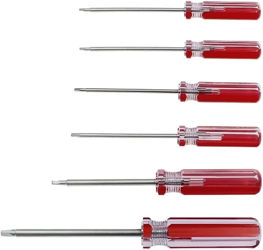 6 stücke Dreieck-Schraubendreher-Set, magnetische Dreieck-Schraubendreher-Bits 1,8 mm / 2,0 mm / 2,3 mm / 2,7 mm / 3,0 mm / 4,2 mm Schraubendreher-Reparaturwerkzeug für Spielzeug und Batteriewechsel