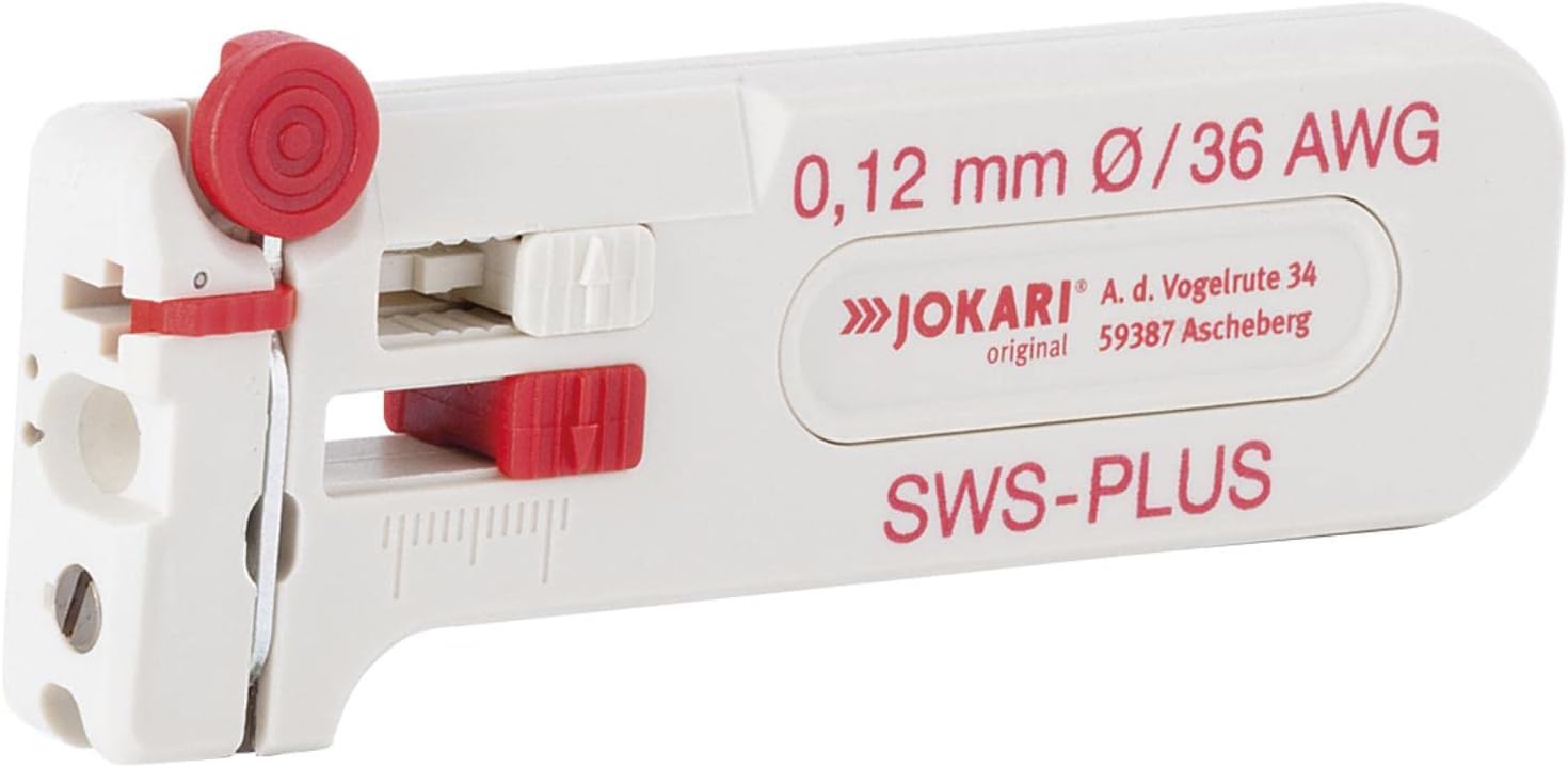 JOKARI®original Mini-Präzisions-Abisolierwerkzeug SWS-Plus 016 zum Abisolieren von feinen Leitern und Litzen AWG 34/0,16 mm Ø, Art.Nr. 40035