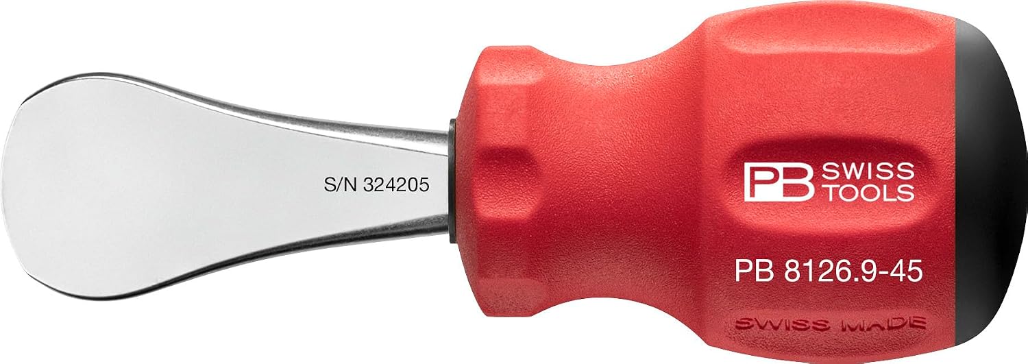 PB Swiss Tools Stubby Batteriestopfen Schraubenzieher, 8126.9-45