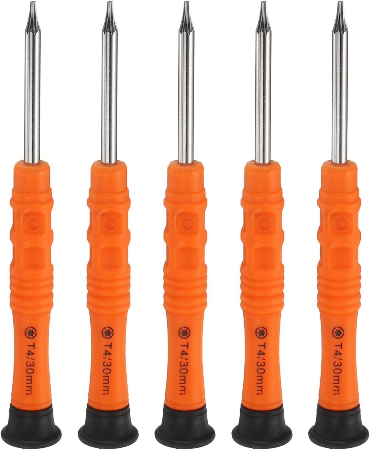 QUARKZMAN 5 Stück Schraubendreher T5, 87mm Länge Mini Schraubenzieher Screwdriver Set Kohlenstoffstahl mit Ergonomischem Griff für DIY Reparaturen, Blau