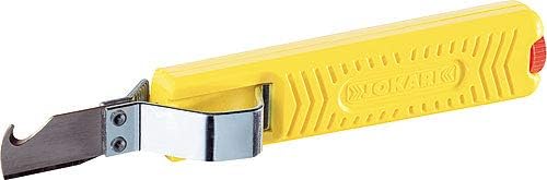 Jokari Kabelmesser 28H Standard (Hakenklinge, zum Abisolieren von Rundkabeln 8-28 mm, einstellbare Schnitttiefe, langlebig) 460277