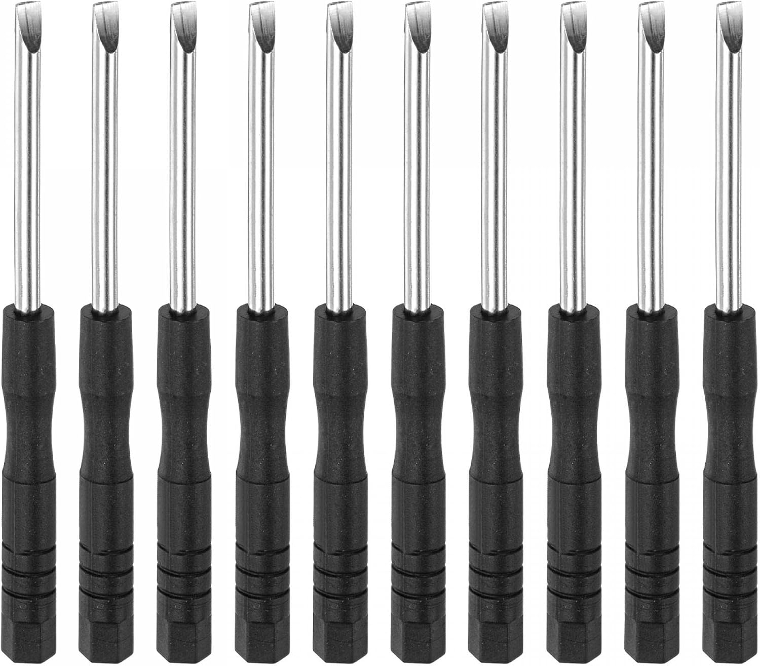 sourcing map 10Stk Mini Schlitz Schraubenzieher 1.5mm Flachkopf