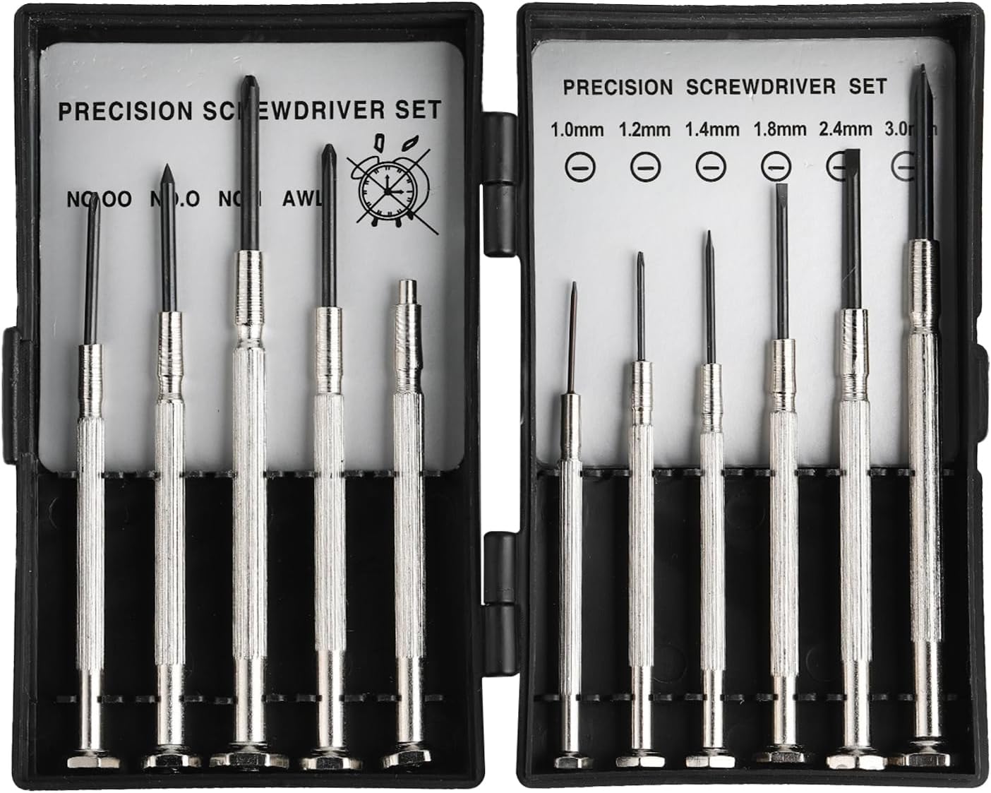 Mini Schraubenzieher Set 11 in 1, Brillen Reparatur und Uhren