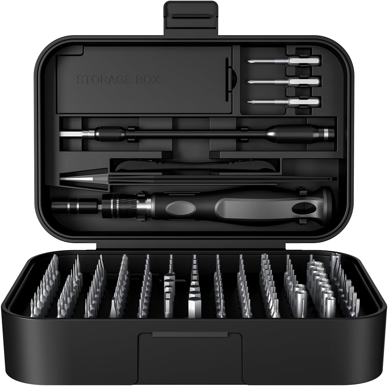SOONAN 130 in 1 Feinmechaniker Schraubendreher Set mit 120 Bits magnetischem Schraubendrehersatz und 10 PCS Werkzeugsatz Praktisches Reparaturwerkzeug für Computer, Telefon, Computer