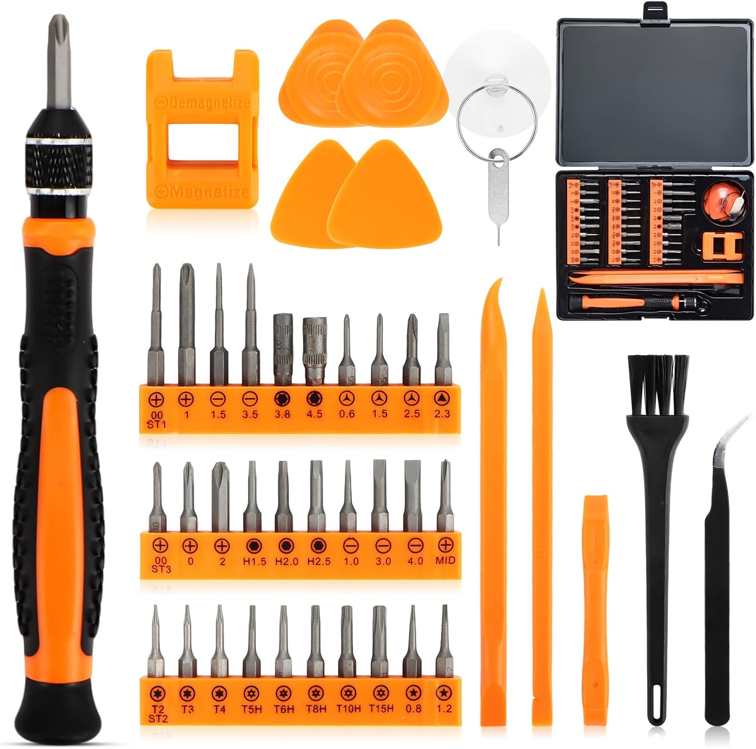 42Pcs Feinmechaniker Präzisions Schraubendreher Set, Edelstahl Mini Werkzeug mit Aufbewahrungsbox, für iPhone, iPad, Switch, PS4, Xbox, Laptop, Macbook