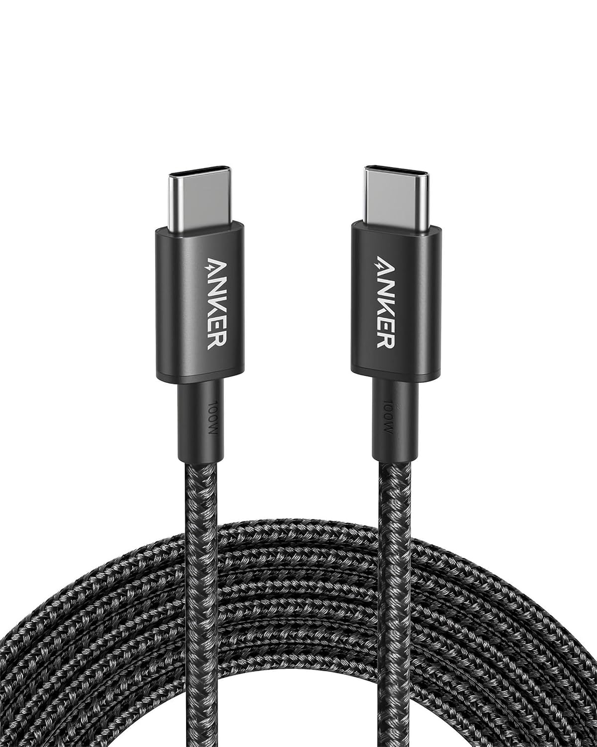 Anker 100W USB C Kabel PD 3.0 Schnellladen [2 Stück 1,8m],Schwarz