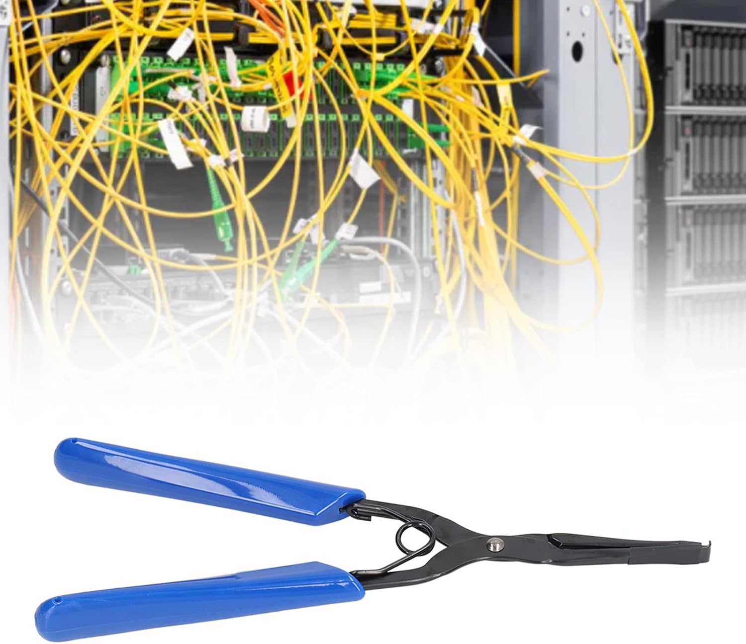 Long Nose Fiber Tool Fiber Optic Pliers for SC LC Fiber Connector Installation and Removal Non Slip Handle