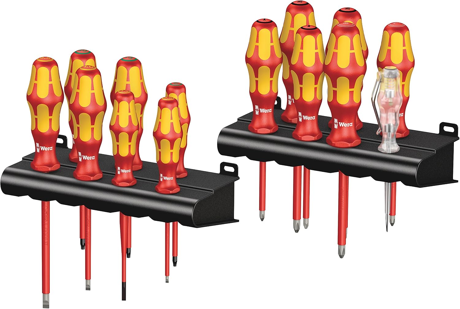 Wera Big Pack 900 Schraubendreher Set Kraftform - Schraubmeißel und Rack, 13-teilig, 05133285001