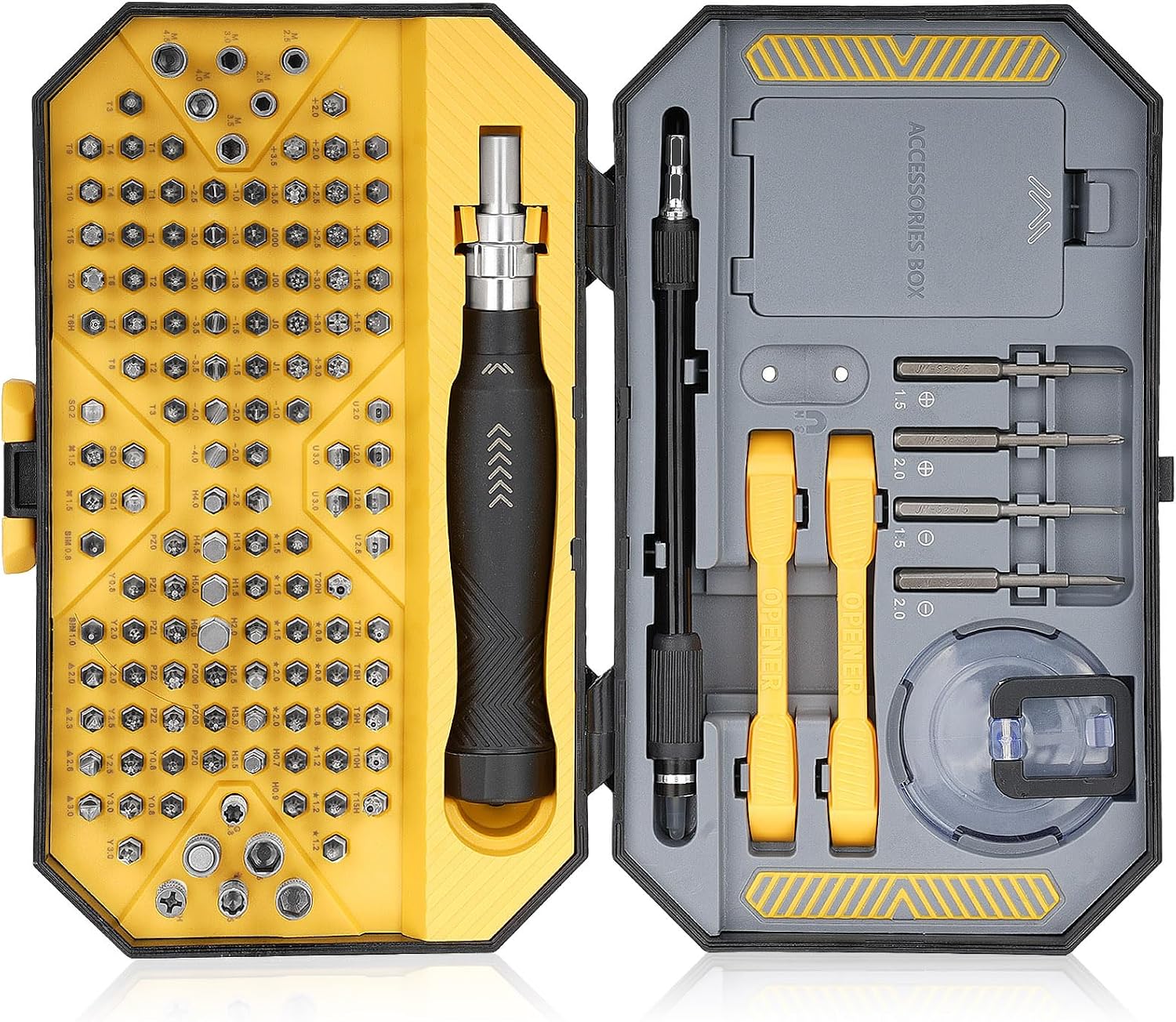 feinmechaniker schraubendreher set, 145 feinmechaniker werkzeug set, schraubendreher set，Reparaturwerkzeuge für Mobiltelefone, elektronische DIY-Modelle, Smartphones, Laptops, Kameras om