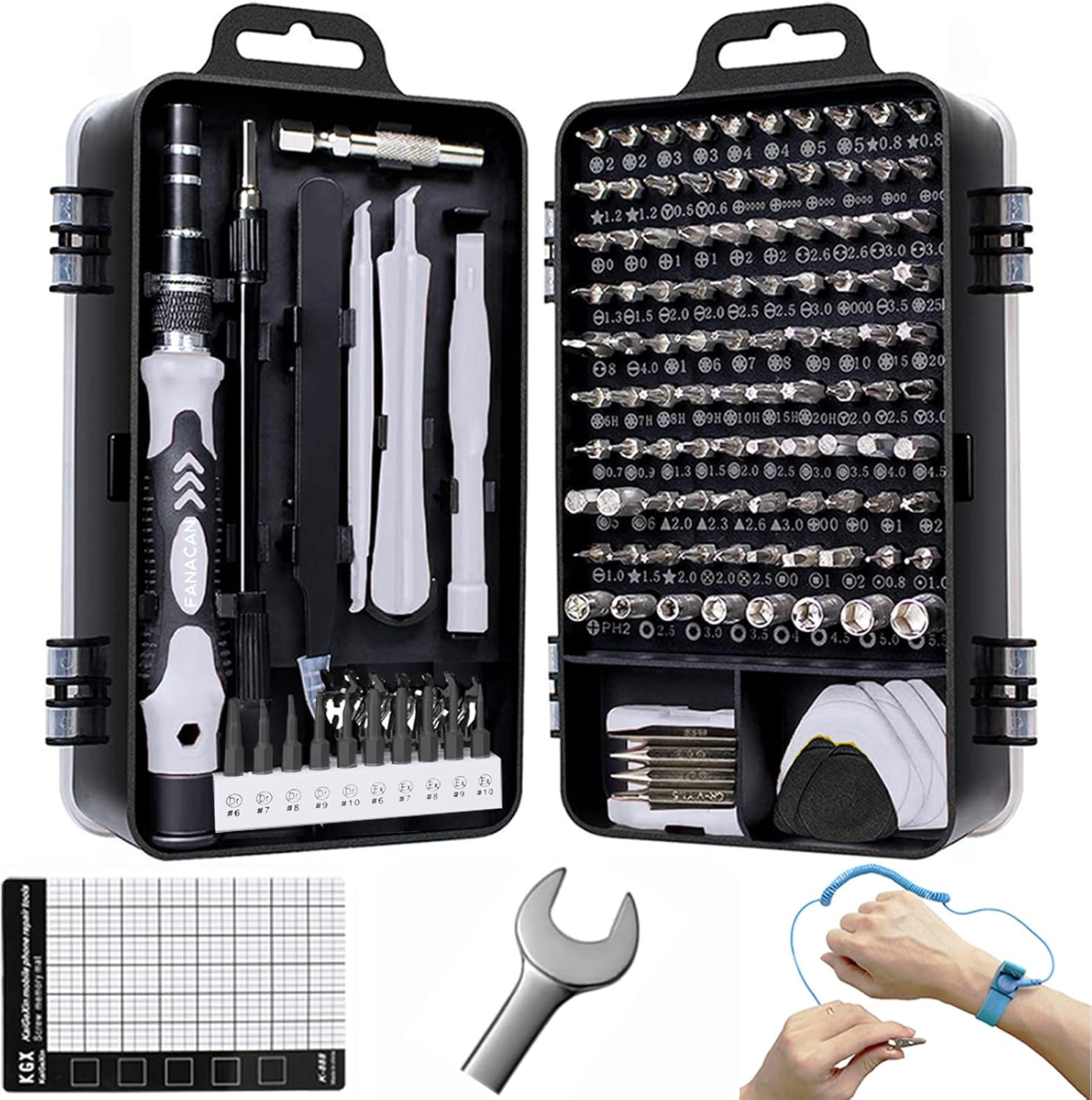 FANACAN 140Pcs Feinmechaniker Schraubendreher-Set - Präzisionswerkzeug-Kit für DIY Elektronische Reparaturen, PC, Laptop, Smartphone, iPhone