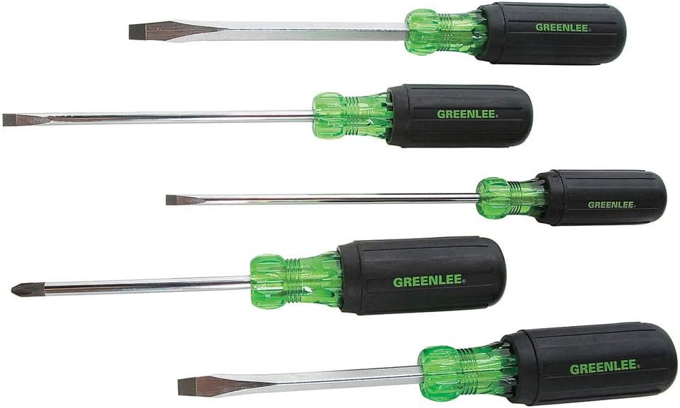 Greenlee 7-teiliges Schraubendreher-Set mit Schrank, Schlüssel, Kreuzschlitz 0153-02C