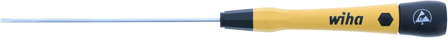 Wiha 27275 | ESD-sicherer PicoFinish® Präzisions-Schraubendreher – Schlitz 2,0 mm x 100 mm