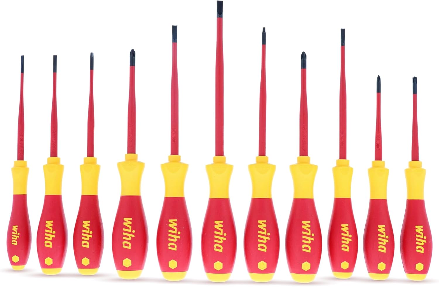 Wiha 32197 Isoliertes SlimLine/Phillips/Vierkant-Set, 8-teilig