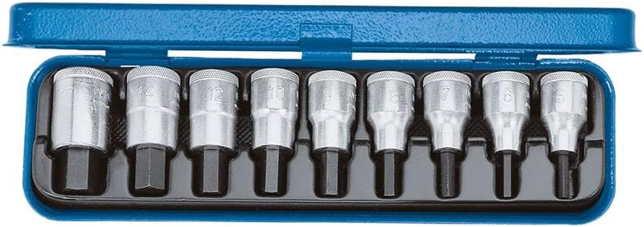 GEDORE 19 PA Schraubendreher-Satz 1/2' 9-tlg Innen-6-kt ZOLL