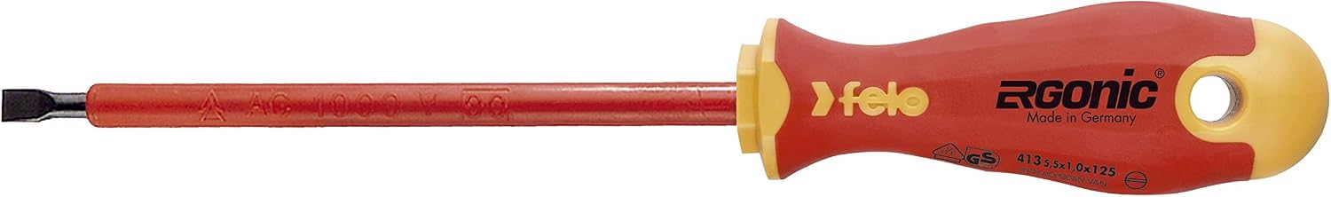 Felo Schraubendreher ERGONIC, VDE 3,5 x 0,6 Multicolor 4 Inches