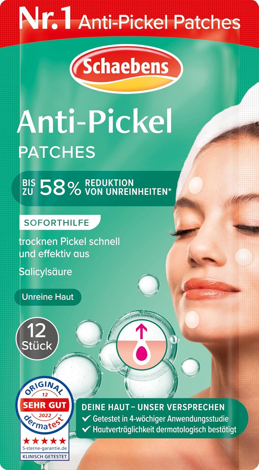 Schaebens Reine Haut Anti-Pickel Patches die Soforthilfe gegen Pickel mit Salicylsäure für unreine Haut