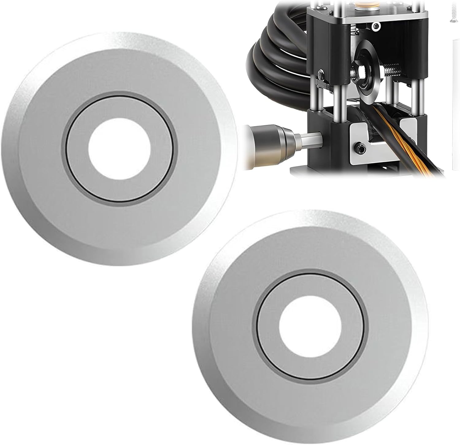 2 Stück elektrische Kabel-Abisoliermaschine, Ersatzklingen für Kabel-Abisoliermaschine, Ersatzklingen zum Schneiden von Abisolierschrott