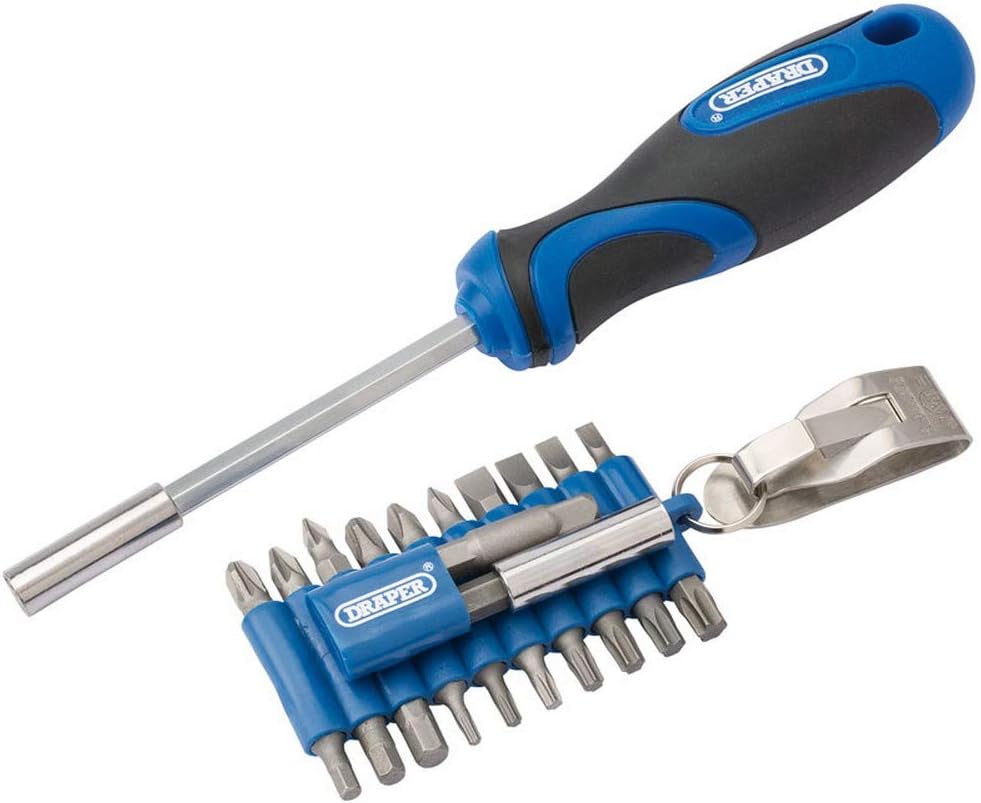DRAPER 865/23-Schraubendreher und Bit, blau, Set von 23