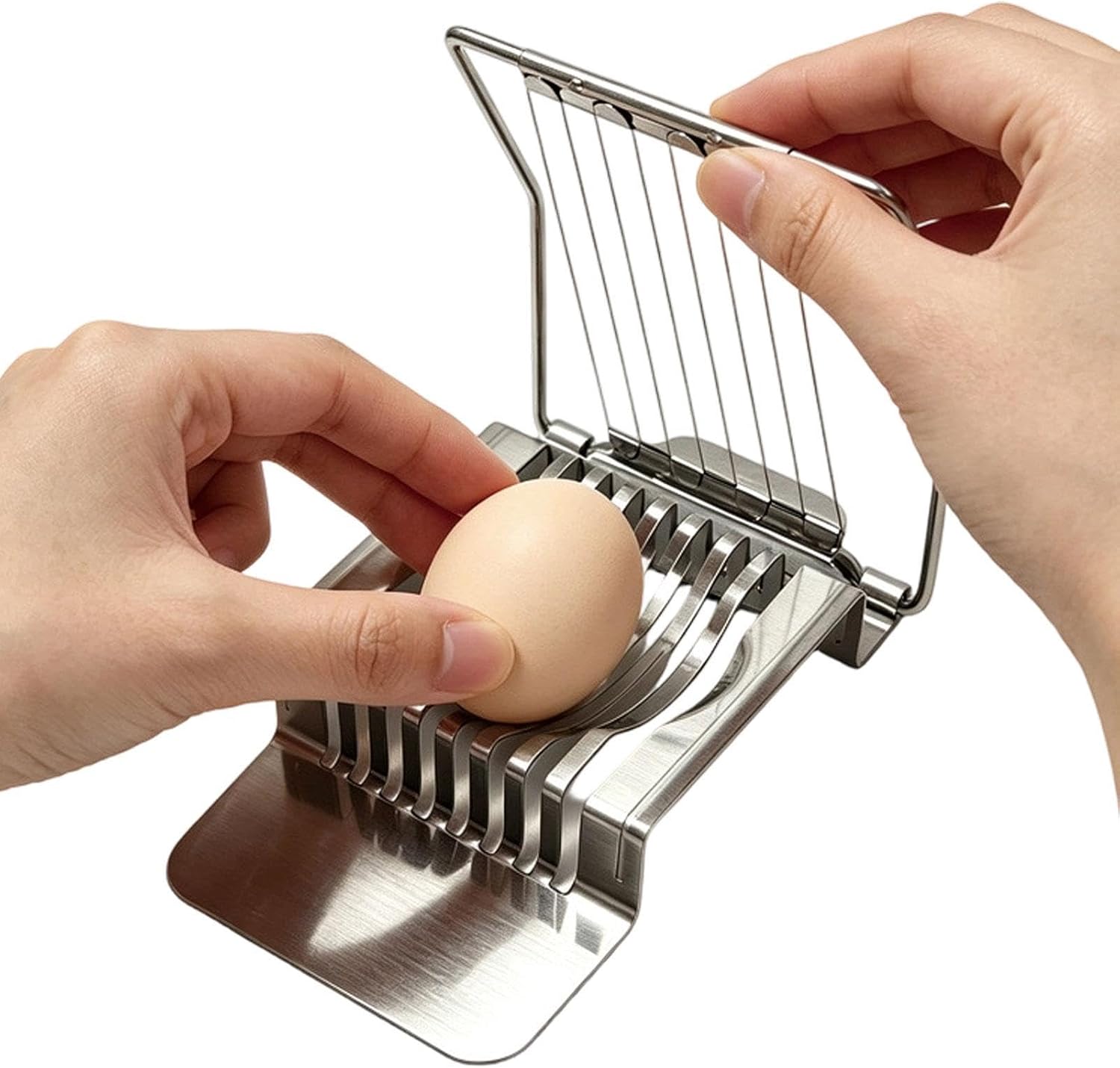 Multifunktionaler Eierschneider aus Edelstahl für Salat, 14 cm