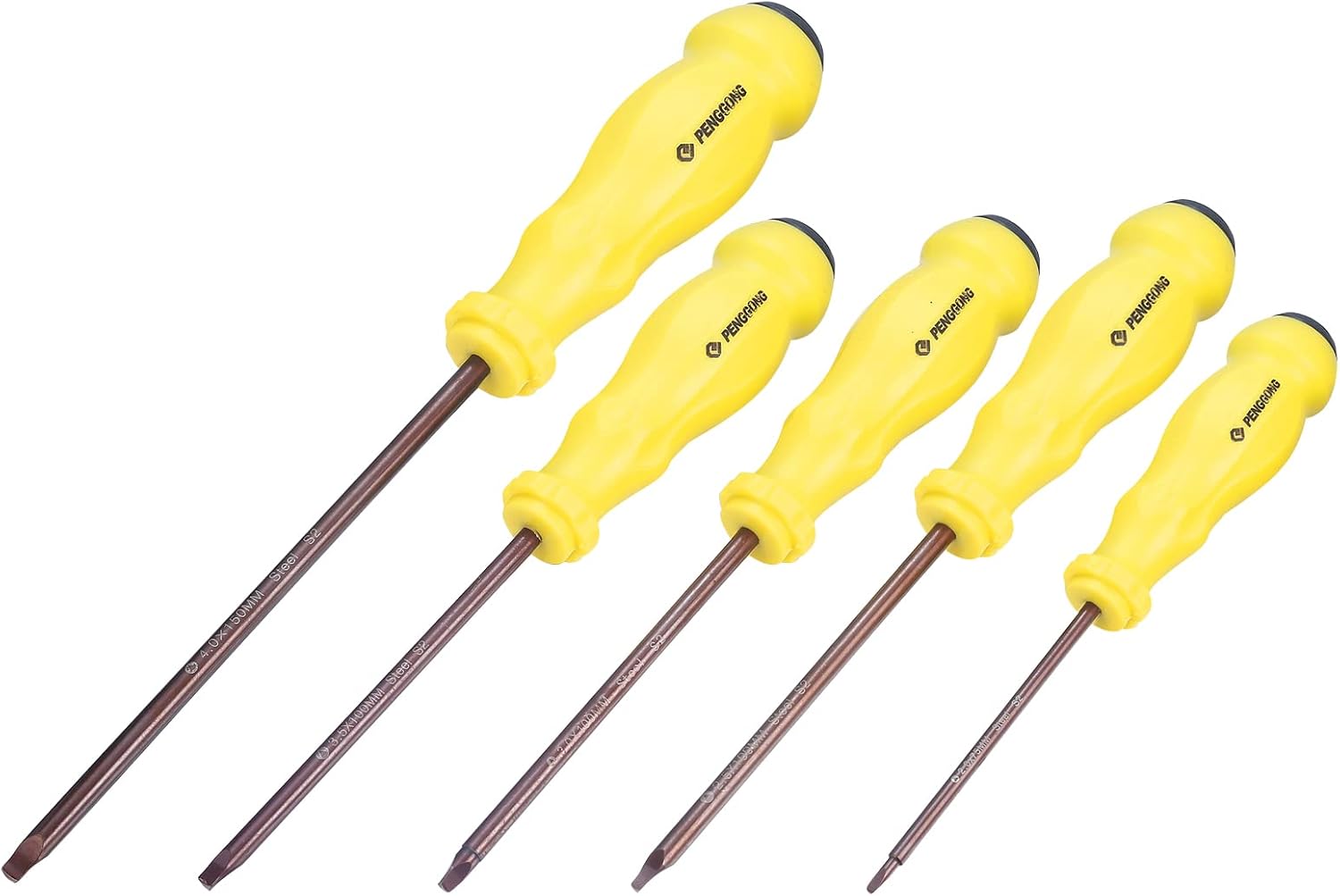 Dreieck-Schraubendreher-Set, 5-teilig, magnetische Spitze, Schraubendreher-Bit mit rutschfestem Griff, 1,8 mm, 2,0 mm, 2,3 mm, 2,6 mm, 3,0 mm, für Spielzeug, Batterie-Reparaturwerkzeuge