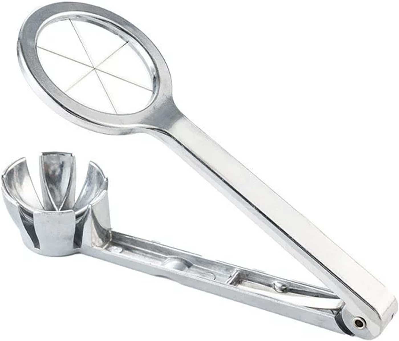 Eierschneider, Eierschneider, Edelstahldraht, hartgekocht, 6 gleiche Aluminiumkonstruktion. Einfach zu verstauen. Für Küchen und Veranstaltungsorte