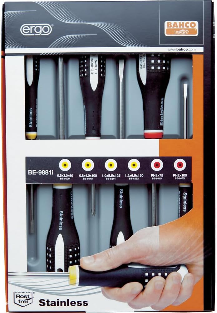 Bahco Standard-Schraubendrehersatz Schlitz, PHILLIPS®