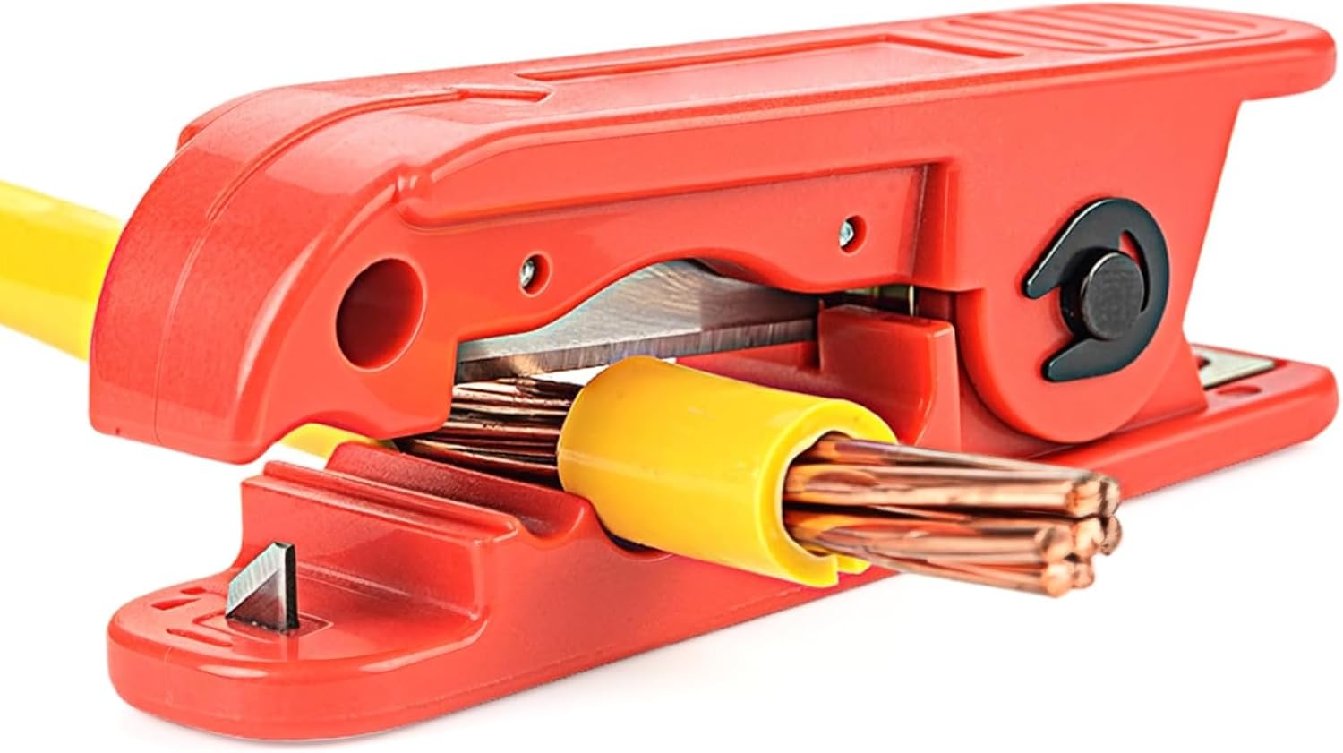 360° Rotierender Kabel Abisolierer, Manueller Abisolierzange für 4‑240 mm² Isolierte Kabel, Ergonomischer Elektrokabel‑Abisolier‑ & Crimpwerkzeug für Elektroinstallationen und Reparaturen