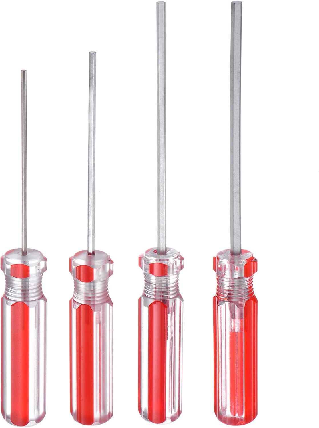 QUARKZMAN 4 Stück Sechskant-Schraubendreher H1.5 H2.0 H2.5 H3.0 Rot