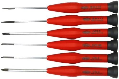 FAMEX 7744-6 Elektronik Schraubendreher Satz für Feinmechanik und Smartphone Reparatur - für Torx Kreuzschlitz | 6-teilig