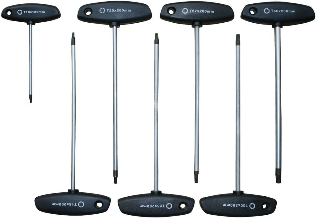 SW-Stahl 02020L T-Griff TX-Schraubendreher Set, T10 - T40, 7-teilig
