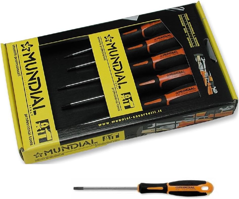 MUNDIAL Serie 5 Schraubendreher-Schraubendreher, Torx-Werkzeug, professionelle Aufbewahrungsbox