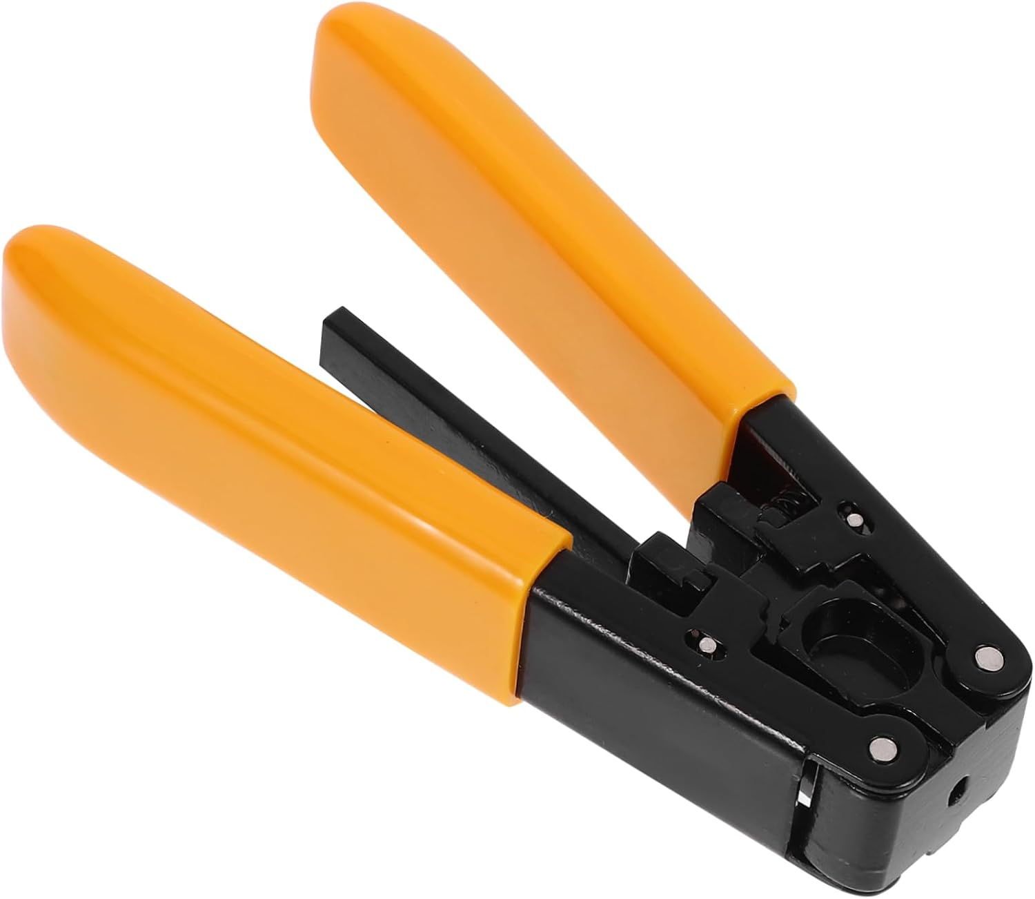 Glasfaser Abisolierer aus Stahl mit Orangefarbenem Pu Griff
