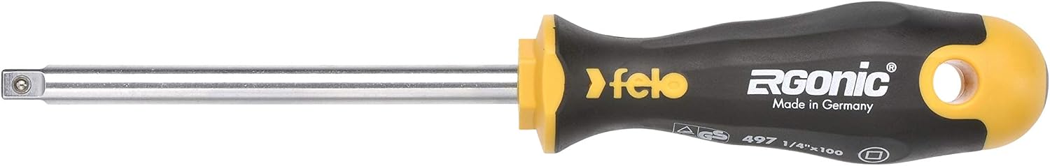 Felo Schraubendreher ERGONIC, mit Adapter für Steckschlüssel 1/4' Felo Portavasos Multicolor