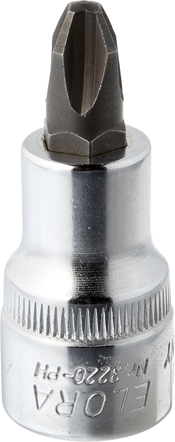 Elora 3220000042000 Schraubendreher-Einsatz 1/2" für Kreuzschlitzschrauben PH-4