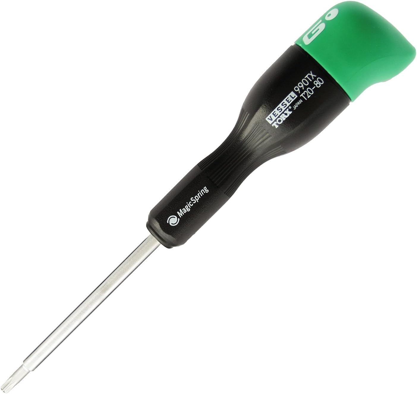 VESSEL 990TX Präzisions-Torx-Schraubendreher, G-Griff, T20 x 80