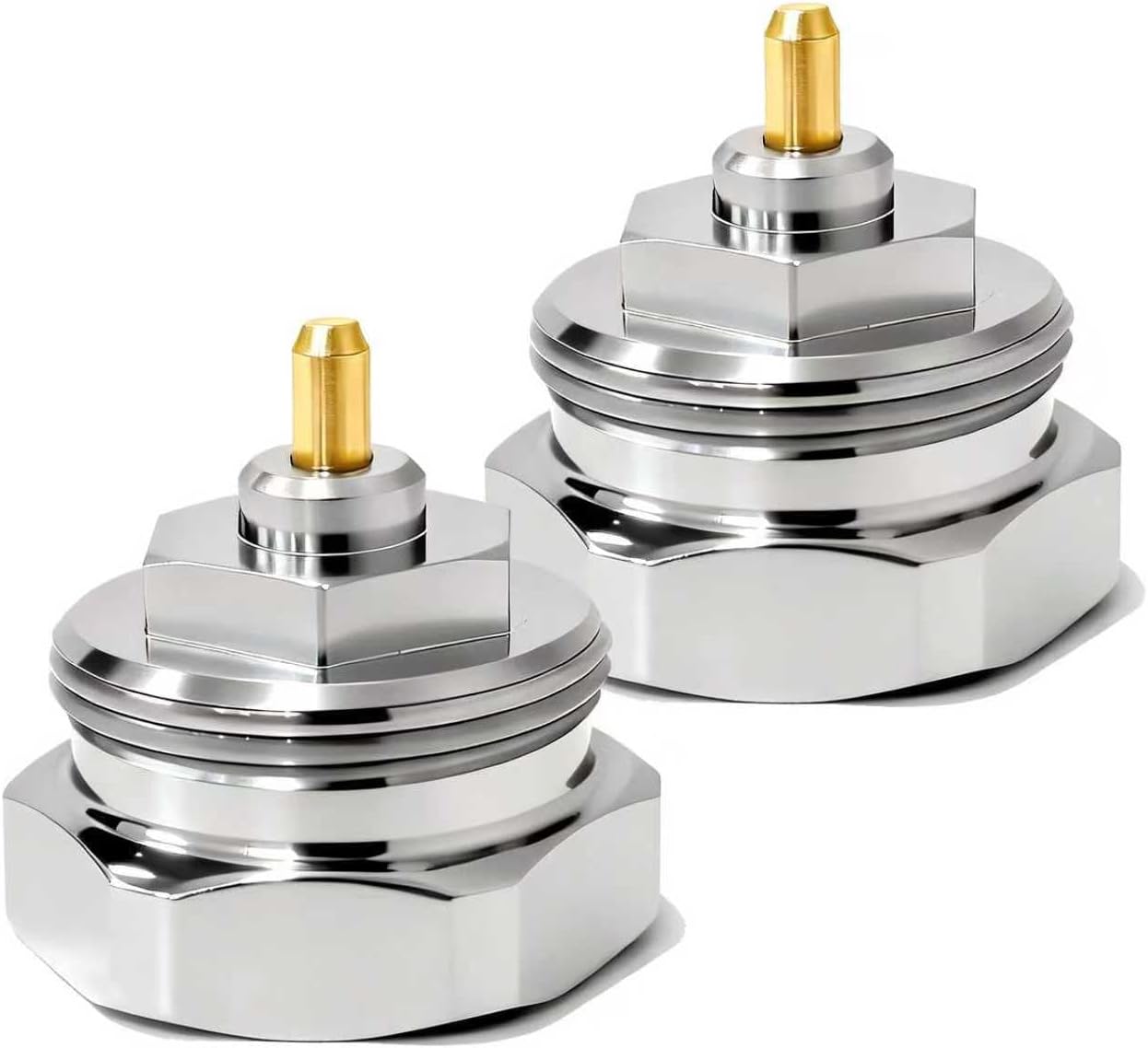 2 Stück Winkel-Adapter 90 Grad Heizkörper, Thermostat Adapter mit Gewinde M30 x 1,5 mm, Links und Rechts Montierbar, Kompatibel mit Oventrop, Buderus, Heimeier, Danfoss, Idealer Kompatibler Ersatz