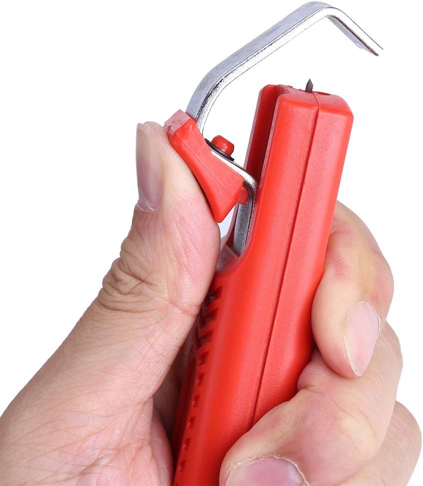 cable stripper,E-Abisolierzange,Kabelmesser,Rundes Kabel-Abisolierwerkzeug,Jokari 10270 Secura Kabel-Abisoliermesser 8 28 Mm Mini-Messer Abisolierzange Abisolierzange Zange Crimpzange für