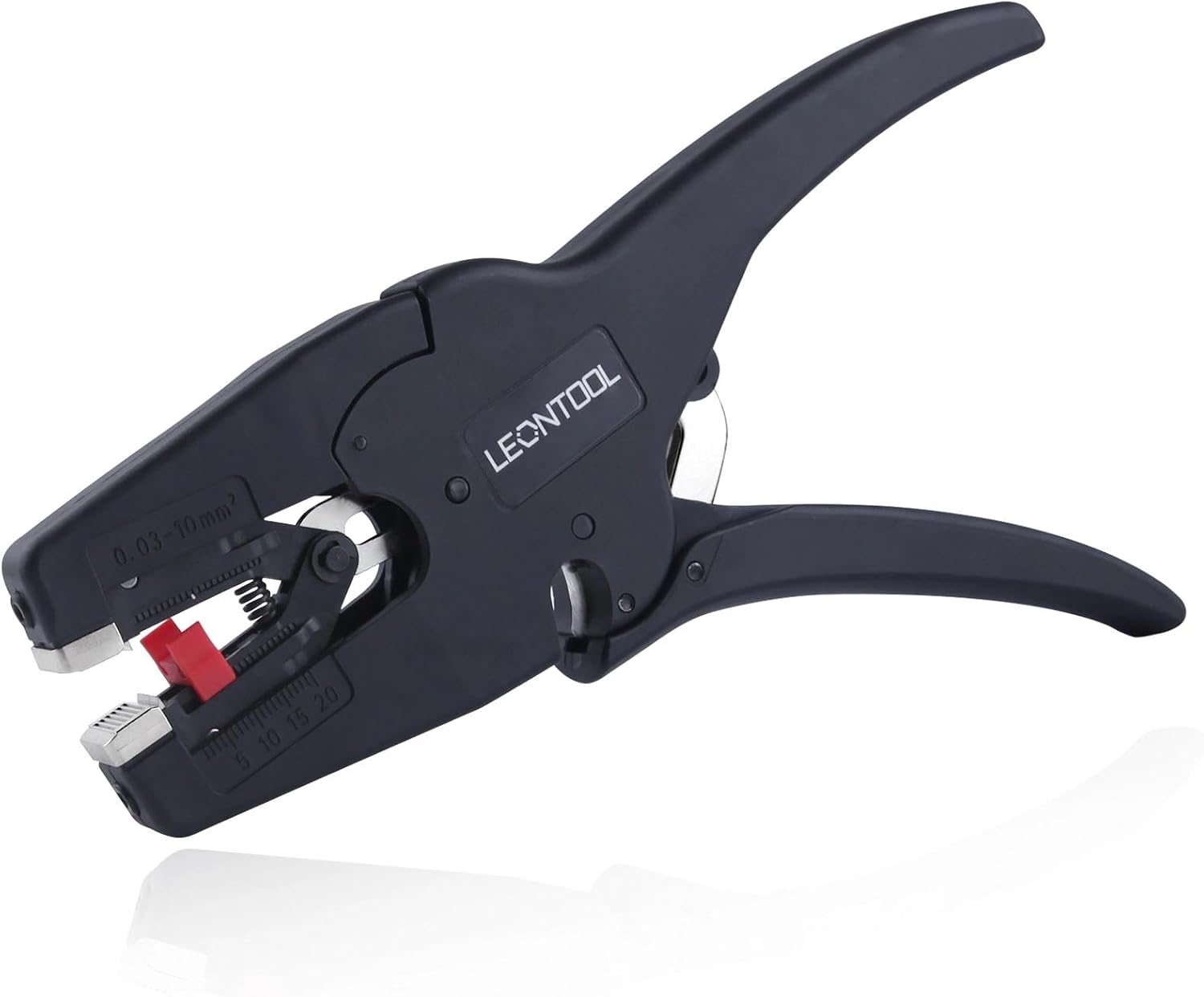 LEONTOOL Automatisches Abisolierwerkzeug 2 in 1 mit Cutter für 32-7 AWG starke und verseilte Drähte für Automobil, Elektronik, Profis und Heimwerker